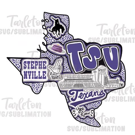 Tarleton Texas Traditions Sublimation Andcricut Download Files - Etsy