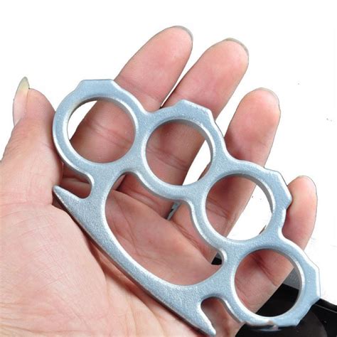 Mini Cone Brass Knuckles Fighting Knuckle Duster - Powerful Self Defense Weapon - Popkeychain