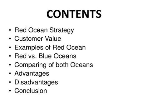 Red ocean Strategy