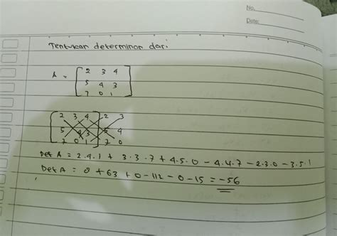 Contoh Matriks Singular Ordo 3x3 Bakti Soal - Riset