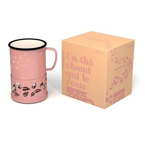 Mug Chauffant Sixtea 330ml Rose Cookut