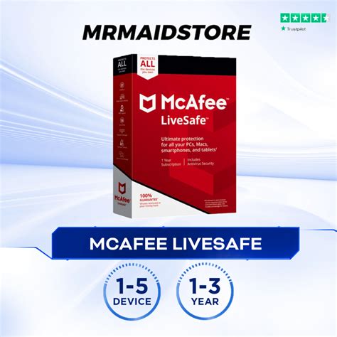 Jual Antivirus McAfee Livesafe Antivirus PC Antivirus Komputer 10