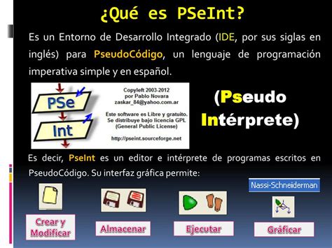 PPT Para qué se utiliza el PSEINT PowerPoint Presentation free