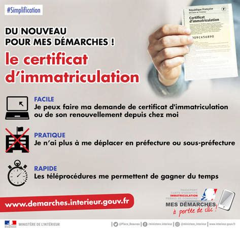 Les Avantages Le Certificat D Immatriculation Carte D Identit