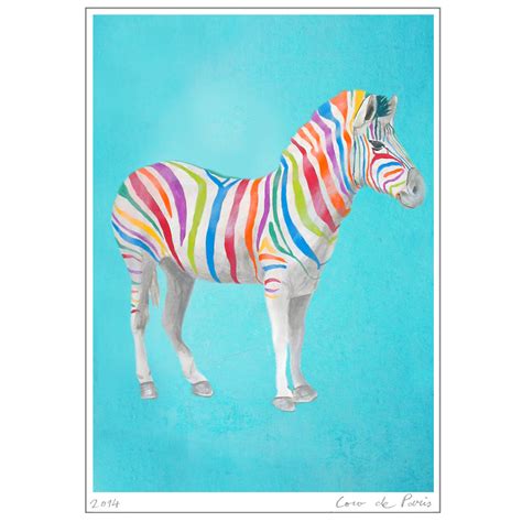 Rainbow Zebra Zebra Deco Zebra Motif Zebra Print Zebra Art Zebra