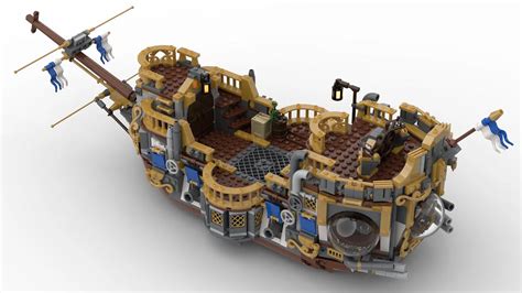 We'd Like to Take a Flight in This LEGO Steampunk Airship