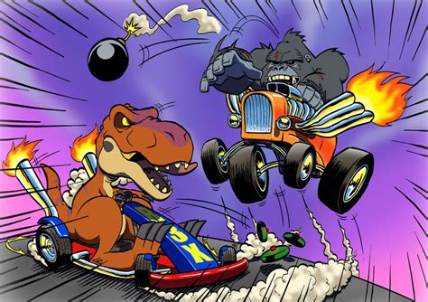 Kong VS T-Rex: Hell On Wheels by BongzBerry on DeviantArt