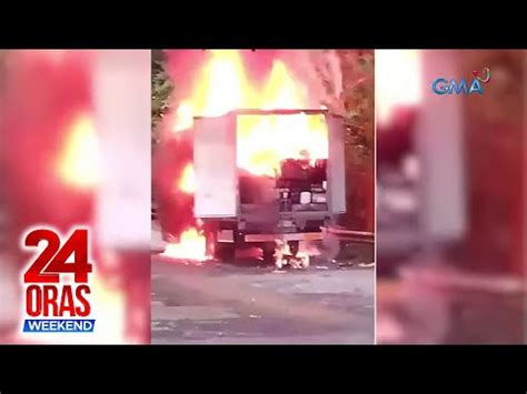 Delivery Van Nagliyab Sa Gitna Ng Biyahe Videos Gma News Online