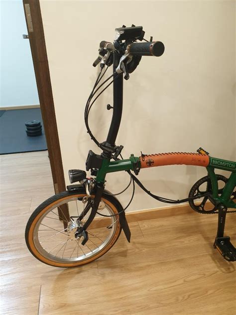 Brompton S6l Racing Green With Black Sports Equipment Bicycles