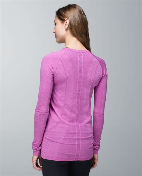 Lululemon Run Swiftly Tech Long Sleeve Scoop Heathered Ultra Violet