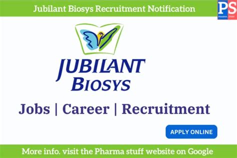 Jubilant Biosys Hiring For Discovery Chemistry Research Associate