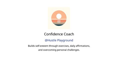 Confidence Coach Gpts Features And Functions Examples And Prompts Gpt Store