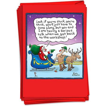 Amazon Nobleworks Vintage Funny Christmas Cards Boxed Adult