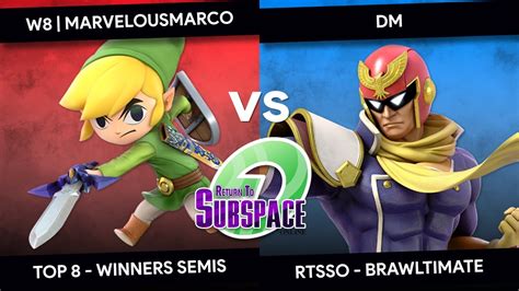 Rtsso W Marvelous Marco Toon Link Vs Dm Captain Falcon