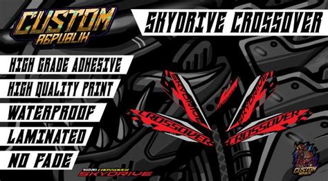 Suzuki Skydrive Crossover Stock Decals Set Lazada PH