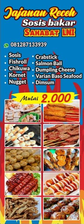 Detail Contoh Banner Sosis Bakar Dan Sate Seafood Koleksi Nomer 19