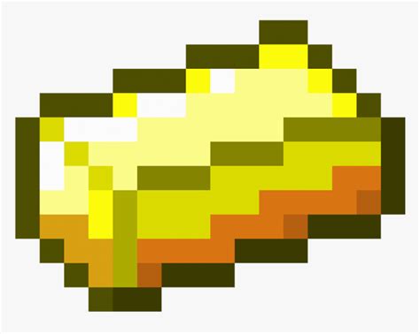 Minecraft Gold Ingot, HD Png Download - kindpng