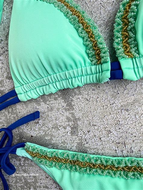 Semi String Bikini Mint Van Mystical Swimwear Maat Broekje L Maat Topje S