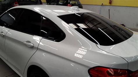 High Gloss White Vinyl Car Wrap Gloss Shiny White Film With Air