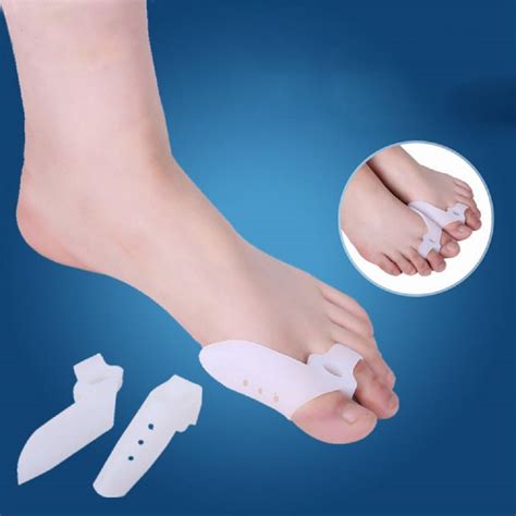 2x Silikon Soft Gel Zehenspreizer Zehentrenner für Hallux Valgus