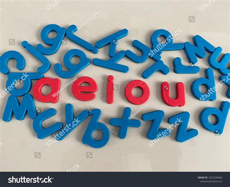 Magnetic Alphabet Letters Phonics Teaching Material Stock Photo ...