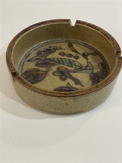 Vintage Omc Otagiri Glazed Pottery Stoneware Ash Tray From Japan Etsy