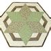 One Star Hexagon Quilted Table Topper Or Candle Mat In Soft Etsy