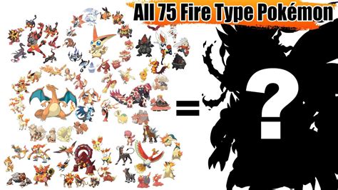 WORLD RECORDS All 75 Fire Type Pokémon Fusion by Region Gen 1 Gen