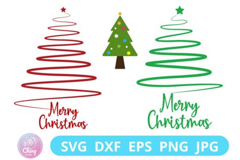 Christmas Tree Merry Christmas Svg Graphic By Chingcreative · Creative Fabrica