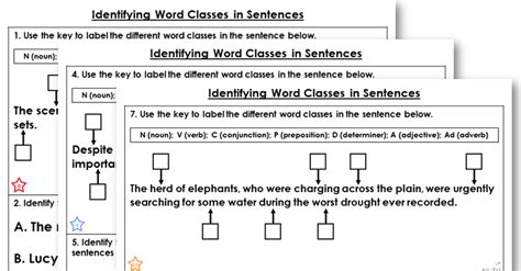 Year 6 Identifying Word Classes Lesson Classroom Secrets Classroom