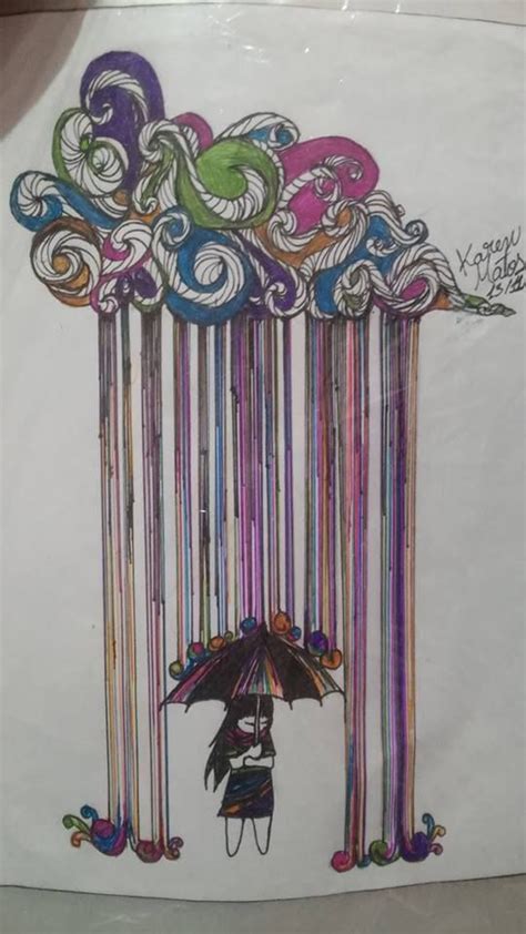 Chuva De Cores Cores Desenhos