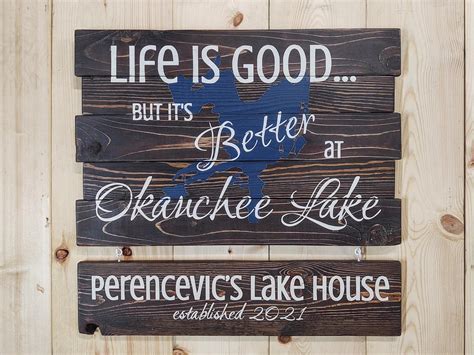 Lake Signs - Beyond Basics Design-Reclaimed Wood Signs and Home Decor