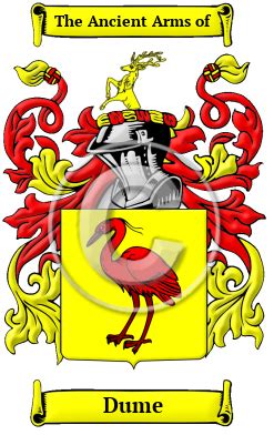 Dume Name Meaning, Family History, Family Crest & Coats of Arms