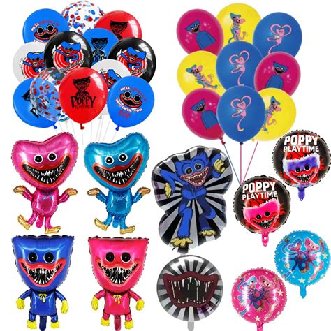 Huggy Wuggy Balloons Birthday Party Supplies Girl Boy Poppy Playtime