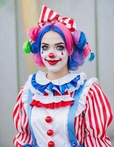 Clown Cosplay Female Face Swap Insert Your Face Id