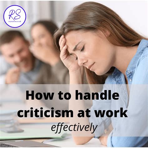 How To Handle Criticism At Work Effectively Roy Sutton