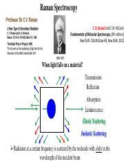 Bv Raman Pdf Raman Spectroscopy C N Banwell And E M Mccash