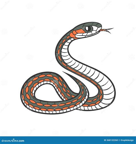 Vivid Eastern Hognose Snake Nature Illustration | CartoonDealer.com