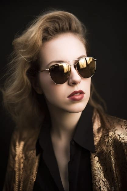 Premium Ai Image Cropped Portrait Of A Stylish Young Woman Wearing