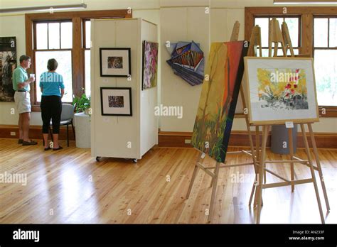 Slidell Louisiana Art League Gallery Restored Train Depot Hi Res Stock