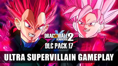 New Dlc Official Ultra Supervillain Vegeta Goku Black Gameplay