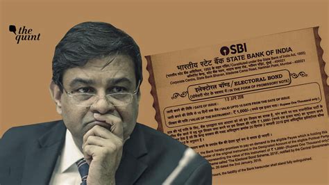 Electoral Bonds RBI Governor Urjit Patel Pleaded To The Then Finance