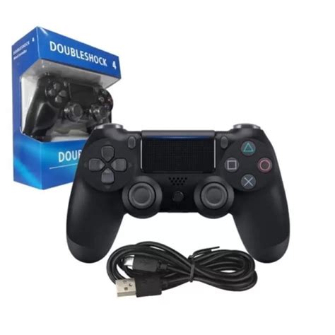 Controle Joystick Compativel Ps4 Doubleshock Sem Fio Playstation 4 Em