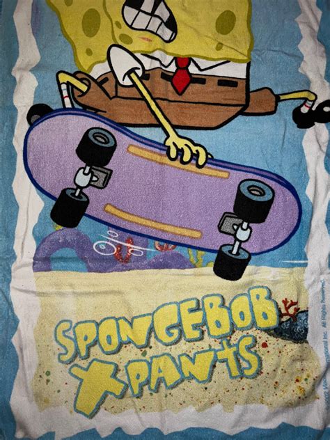 Vintage 2002 Spongebob Beach Towel. Vintage Beach Towel. Spongebob Squarepants Winnie Beach ...