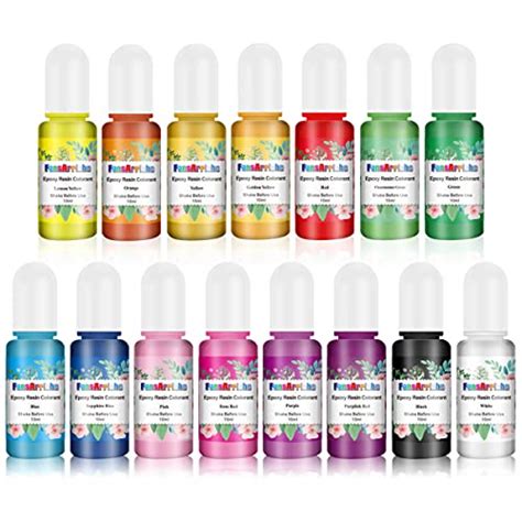 FansArriche 15 Colors Liquid Pigment For Epoxy Resin Translucent Resin