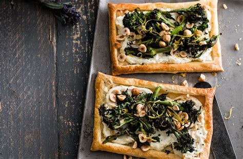 Broccoli Goat S Cheese Tarts Pastry Recipes Tesco Real Food