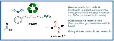 development  fluorous boronic acid catalysts integrated  sulfur