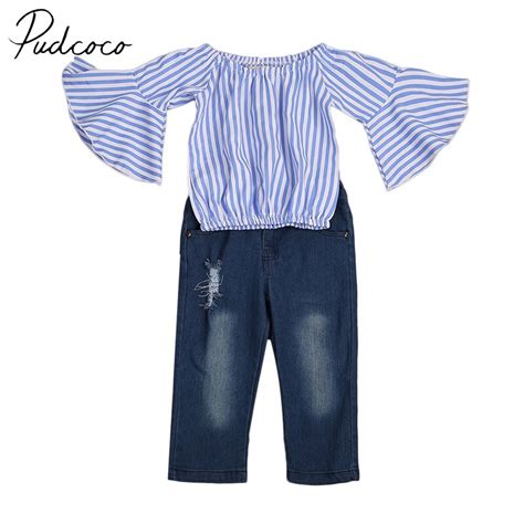 Pudcoco Marque Coton Enfant B B Enfants Filles Outfit Off Paule Shirt