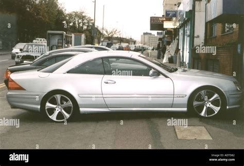 Mercedes CL 600 V12 AMG side view Stock Photo - Alamy