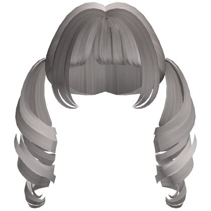 Ash Platinum Silver Popstar Gyaru Curled Pigtails Roblox